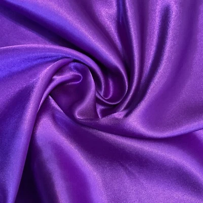 Vintage Westwood purple satin fabric 72" x 43" sewing craft DIY - Image 1 of 3