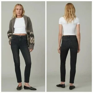Joes The Charlie High Rise Skinny Ankle Jeans NWOT Women's 28 Gray Wax Coated - Picture 1 of 12