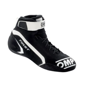 Rally Race Racing Shoes OMP FIRST SHOES (FIA Approved) black/white - size 42 - Picture 1 of 1