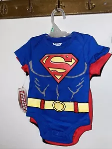 Nuevos con etiquetas Liga de la Justicia 3 piezas Body Trajes Bat Man, Superman y Flash Talla 6-9 M - Imagen 1 de 4