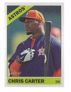2015 Topps Heritage #485 Chris Carter Houston Astros stampa corta - Foto 1 di 2