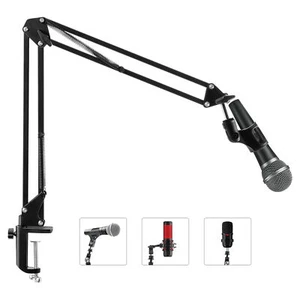 Mikrofonarm Mikrofonständer Mikrofonstativ Mikrofon Tisch Klemmhalterung - Bild 1 von 12