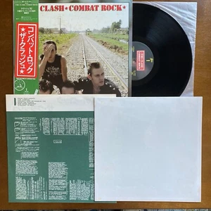 THE CLASH Combat Rock JAPAN LP w/ OBI, insert & POSTER 253P353 NM/VG+ 1982 - Picture 1 of 15