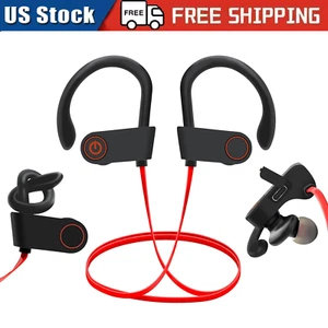 Waterproof Bluetooth 5.0 Earbuds Stereo Sport Wireless Headphones in Ear Headset - Picture 1 of 20