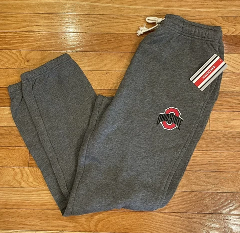 NEW Ohio State Buckeyes Gray Sweatpants Tri-Blend Joggers Mens Size M L XL XXL Cover