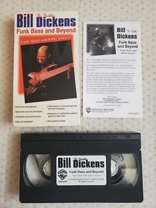 Vintage RARE Funk Bass and Beyond - Bill THE BUDDHA Dickens VHS - Imagen 1 de 1