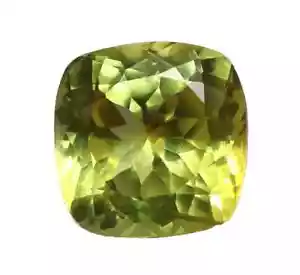 Pietra preziosa sciolta taglio cuscino zaffiro giallo ceylon impeccabile naturale 5,20 ct - Foto 1 di 7