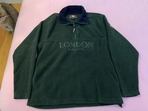 Vintage Johnny Brubaker Quarter Zip Pullover Fleecejacke London England - Bild 1 von 5