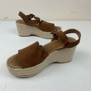 Universal Thread Women's Shoes Size 7 Heels Wedges Brown Ankle Strap - Picture 1 of 7