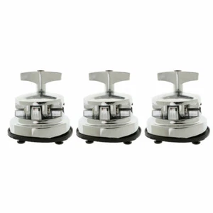 Set of 3 Floor Tom Leg Mounts For Floor Tom Legs Fit Most Any Size Floor Tom Leg - Picture 1 of 7