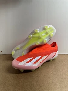Botines de fútbol Adidas X CRAZYFAST Elite sin cordones FG rojos/blancos para hombre talla 7,5 IG0611 - Imagen 1 de 6