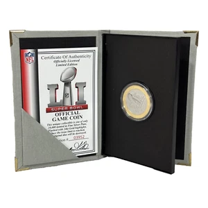 Super Bowl 51 New England Patriots vs Atlanta Falcons LI Official Game Coin LE - Picture 1 of 21