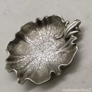 Chinese collect tibet silver copper lotus frog writing-brush washer calligraphy - Picture 1 of 8