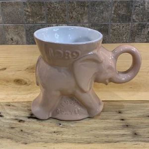 Vintage Frankoma 1989 Republican GOP Political Elephant Coffee Mug Bush Quayle - Picture 1 of 12