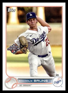2022 Topps Pro Debut Maddux Bruns   PD-174 ACL Dodgers