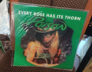 POISON EVERY ROSE HAS IT'S THORN/BACK TO THE ROCKING HORSE SHAPED PICTURE DISC - Imagen 1 de 2