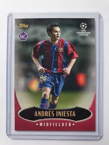 TOPPS LOST ROOKIE 04 ANDRÉS INIESTA (FC Barcelona) UEFA Champions League - Imagen 1 de 2