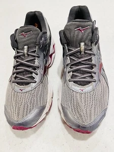 Mizuno Wave Inspire Running Shoes US Size 8.5 Sneakers Gray Pink  Women's - Picture 1 of 9
