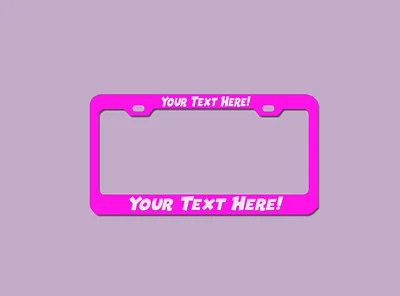 ENGRAVED PERSONALIZED License Plate Holder - Timeless Beauty - Image 1 of 4