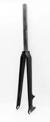 SwishTi Cyclocross Gravel E-Bike Bicycle 3K Full Carbon Fork 700c 1-1/8" Glossy - Image 1 of 4