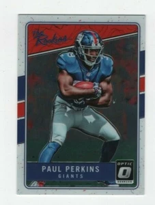 Panini Donruss Optic Football The Rookies 2016 Paul Perkins New York Giants - Imagen 1 de 6