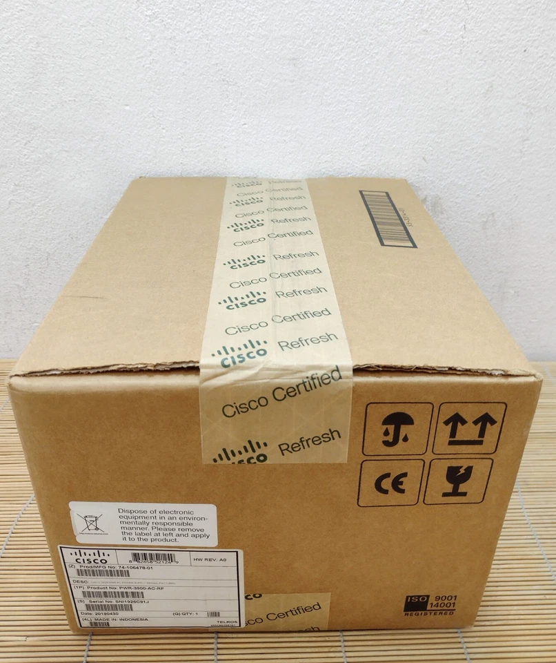 Cisco PWR-3900-AC RF 3925 3925E 39453945E AC power supply Refurbished Sealed Box - Bild 1 von 1
