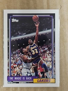 1992-93 Topps Basketball #54 Magic Johnson The Magic Is Back Card - Picture 1 of 2