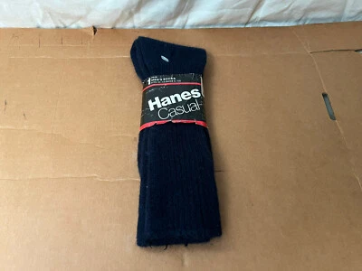 CALCETINES VINTAGE HANES PARA HOMBRE-TALLA 10-13-AZUL MARINO-NUEVOS Foto 1 de 4