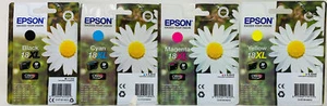 EPSON STYLUS 18 XL MARGHERITA GIALLO CYANO NERO NUOVO ORIGINALE SCAD 2024 - Picture 1 of 1