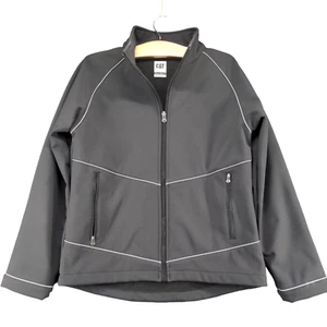 CAT Caterpillar Women's Workwear Full Zip Jacket Gray Small Logo - Picture 1 of 12