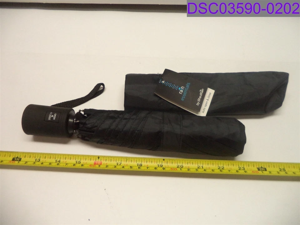 ShedRain Rain Essentials Compact Umbrella Color Black Auto Open Close