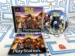 Wild Arms Sony PlayStation PS1 PAL completo di manuale testato etichetta nera - Foto 1 di 7