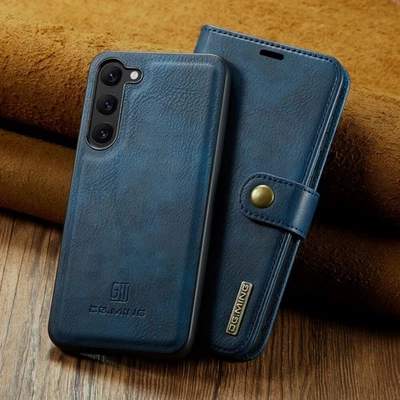 Funda tipo billetera de cuero magnética desmontable 2 en 1 para Samsung S23 S22 S21 S20 Foto 1 de 4