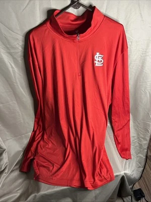 St Louis Cardinals MLB Baseball 1/4 Zip Mens 4XL Pullover by Fanatics - Image 1 of 4