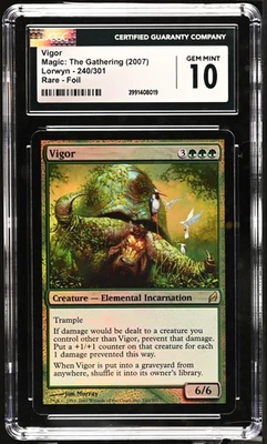 VIGOR Lorwyn Foil Rare CGC 10 MTG [Nostalgium] - Image 1 of 2