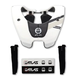 Soporte para cuello Atlas Air Lite anticompresión deportes de motor para adultos grande (blanco) - Imagen 1 de 9