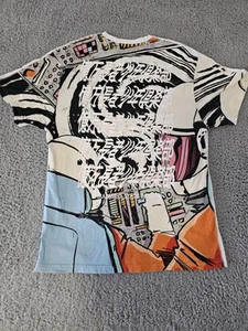 Billionaire Boys Club Waves SS Knit Oversized Vintage Shirt Astronaut Turtle Art - Picture 1 of 12