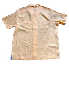Paul Fredrick Pure Linen Pastel Yellow Casual ShortShirt Men Sz XXLT Classic Fit - Picture 1 of 11