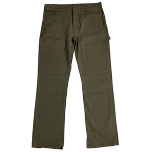 Vintage Dickies Carpenter Pants Mens 38x34 Olive Green Canvas Relaxed Casual - Picture 1 of 15