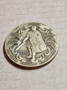Put On The Full Armor of God Challenge Coin Bronze Plated - Bild 1 von 3