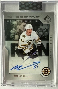 MATTHEW POITRAS 2023-24 Clear Cut AUTO Rookie Supreme Skill UD RC Upper Deck - Foto 1 di 2
