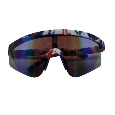 Панама Джек ретро серфинга щит солнцезащитные очки красный белый синий США печати - Изображение 1 из 4