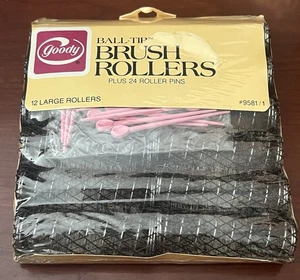 Goody Ball-Tip 12 Large Brush Rollers w/ 24 Roller Pins 7/8" Diameter 1982 Prop - Picture 1 of 15