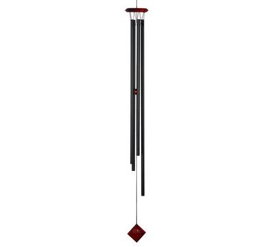 Woodstock Wind Chimes of Saturn for Outside 47"Black Large Deep Tone Décor - Image 1 of 4