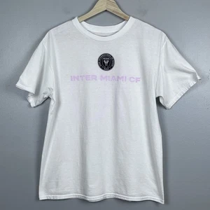 MLS Inter Miami CF Boys #10 Messi Double Sided Graphic Print Tee Size XL; Soccer - Picture 1 of 8