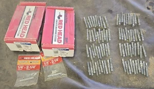 21 - ½" x 4¼" & 28 - ⅜" x 3¾" & 80 - ⅜" x 2¼" Stainless Concrete Wedge Anchors - Picture 1 of 7