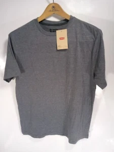 Camiseta Levis cuello redondo gris liso mediana para hombre - Imagen 1 de 3