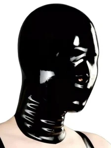 Latex hood Nose Only Rubber Polymorphe  Latex  With Back Zip A-04 3 - Picture 1 of 6