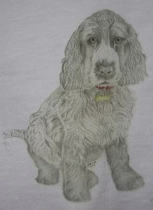Cocker Spaniel T-Shirt or Sweatshirt 3-6 months to XXL unique drawn designs - Picture 1 of 10