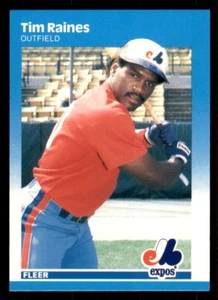 1987 Fleer Glossy #328 Tim Raines - Montreal Expos - Picture 1 of 3